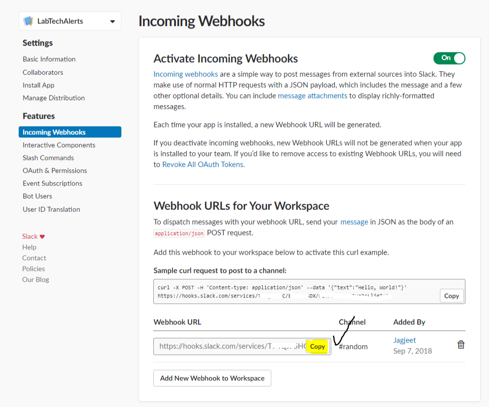 slack api webhook