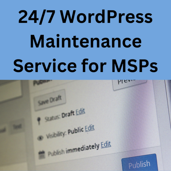 WordPress Website Maintenance Service for MSPs